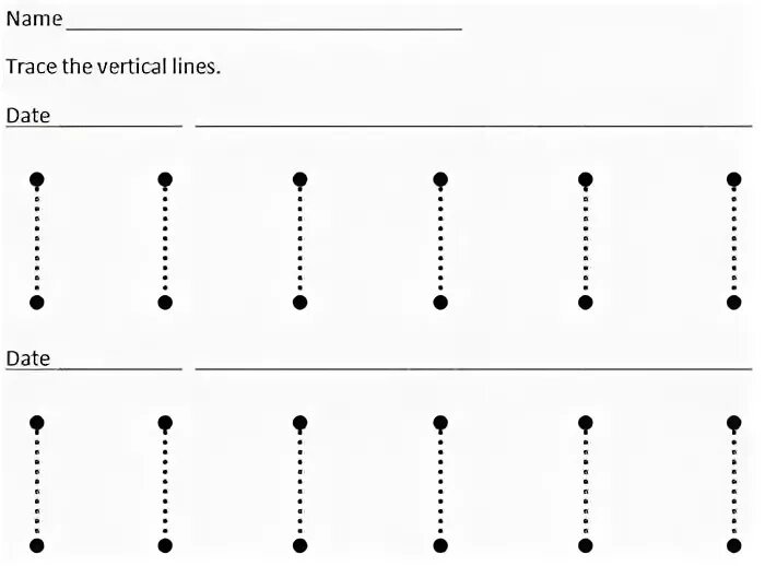 Date lines 1. Straight lines fr letters.