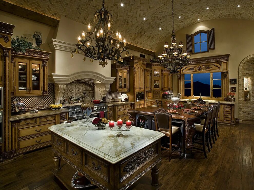 Photo about Medieval kitchen and dining area in old castle in France. Image of c