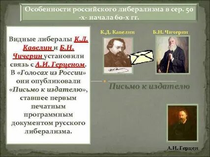 Представители направления русской общественной мысли