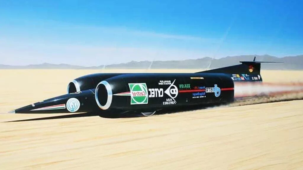 Thrust SSC колеса. Самый быстрый реактивный автомобиль. Рекорды скорости на автомобиле. Машина с реактивным двигателем.