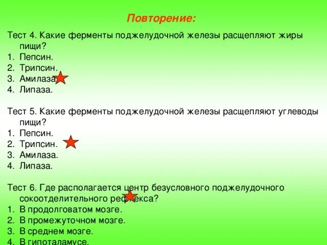 Тест ферменты биология 10 класс. Тест ферменты биология 10 класс