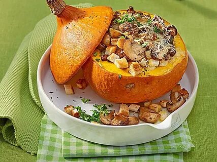 Рецепт запеченной тыквы с мясом