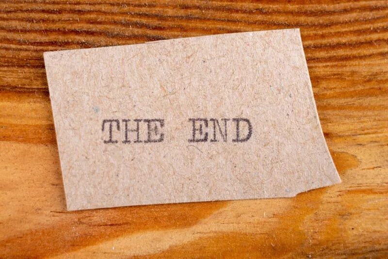 The end is close. Конец распечатать. the inscription the end in the style of minecraft.