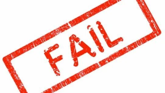 Failed permanently. Штамп провалено. штамп fail. печать провал. печать failed.