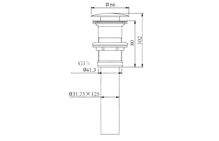 612-b слив для раковины, автомат(клик-клак), black. Выпуск донный клапан. Выпуск донный клапан. Донный клапан сифона для умывальника 5/4 цельнометаллический. Донный клапан диаметр сливного отверстия 45 мм.