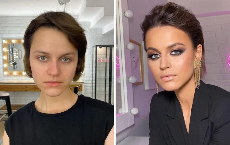 Отзывы о работе визажиста. На что способен хороший визажист. Эффектные преображения женщин от стилиста. 20 преображений. Обычная женщина после 40 дизайнер.