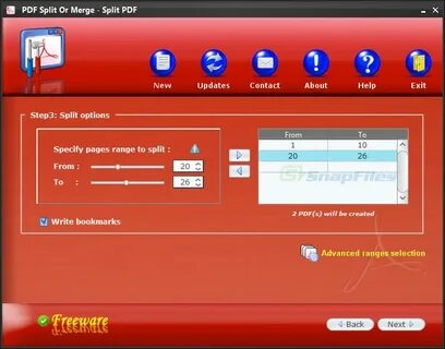 Split pdf
