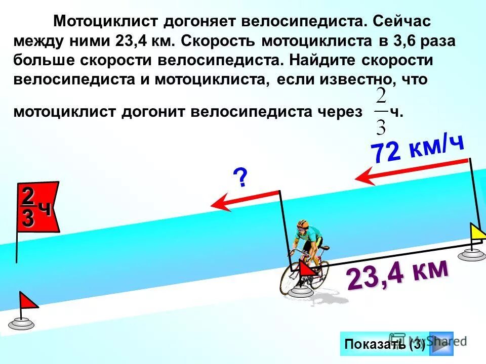 33 километра в час. Мотоциклист догоняет велосипедиста. Скорость велосипедиста. Средняя скорость велосипедиста. Найдите скорость велосипедиста.