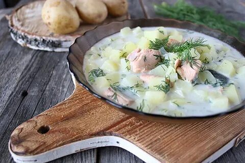 Суп рыба с молоком