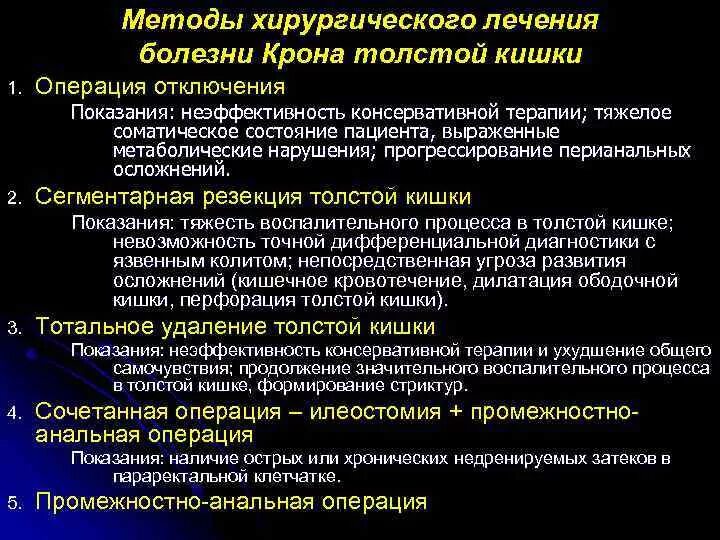 Современные методы операций. Операции при болезни крона. Болезнь крона хирургия. Хирургическое вмешательство при болезни крона. Базисная терапия болезни крона.