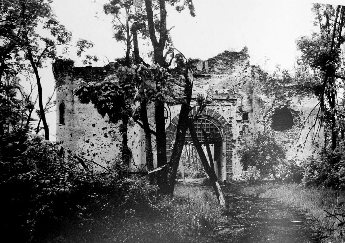 Ворота-руины в Александровском парке Царское село. Царское село 1944. Александровский парк развалины Царское село. Екатерининский парк после войны.