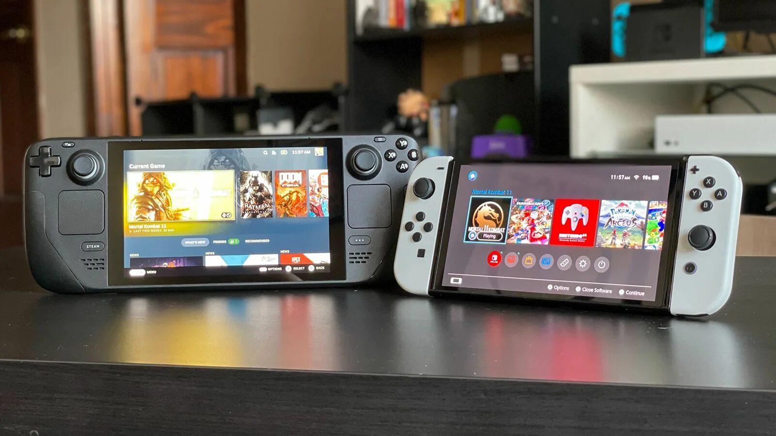 Покажи nintendo. Nintendo Switch Emulation. Steam Deck vs Nintendo Switch OLED. Игровая консоль Nintendo Switch OLED. Нинтендо свитч или стим дек.