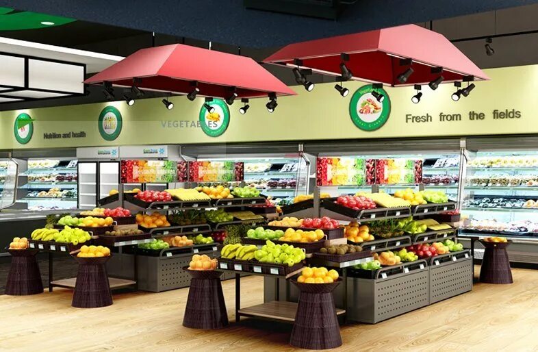 Купить магазин фруктов. Овощная витрина в супермаркете. Овощной магазин. Европейские витрина на фрукты. Овощи и фрукты оборудование.
