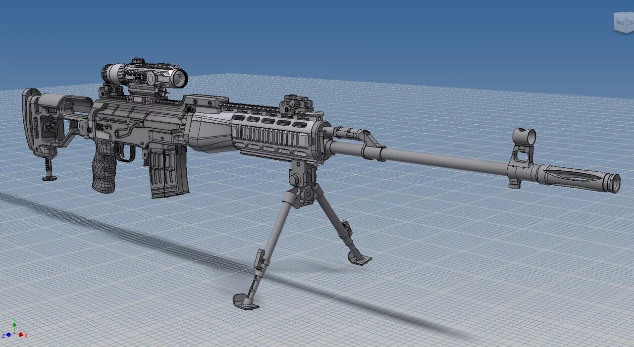 Снайперская винтовка СВДМ-2. СВД 2022. Шасси на СВД.