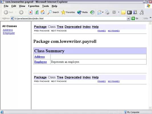 Javadoc. Javadoc