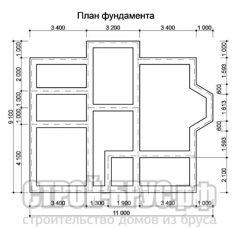 Проекты одноэтажных домов из бруса планировка. Фундамент ленточный 6х9 схема. Чертёж фундамента ленточного 4на6. Проекты домов фундамент. Чертежи фундамента 10 ×12.