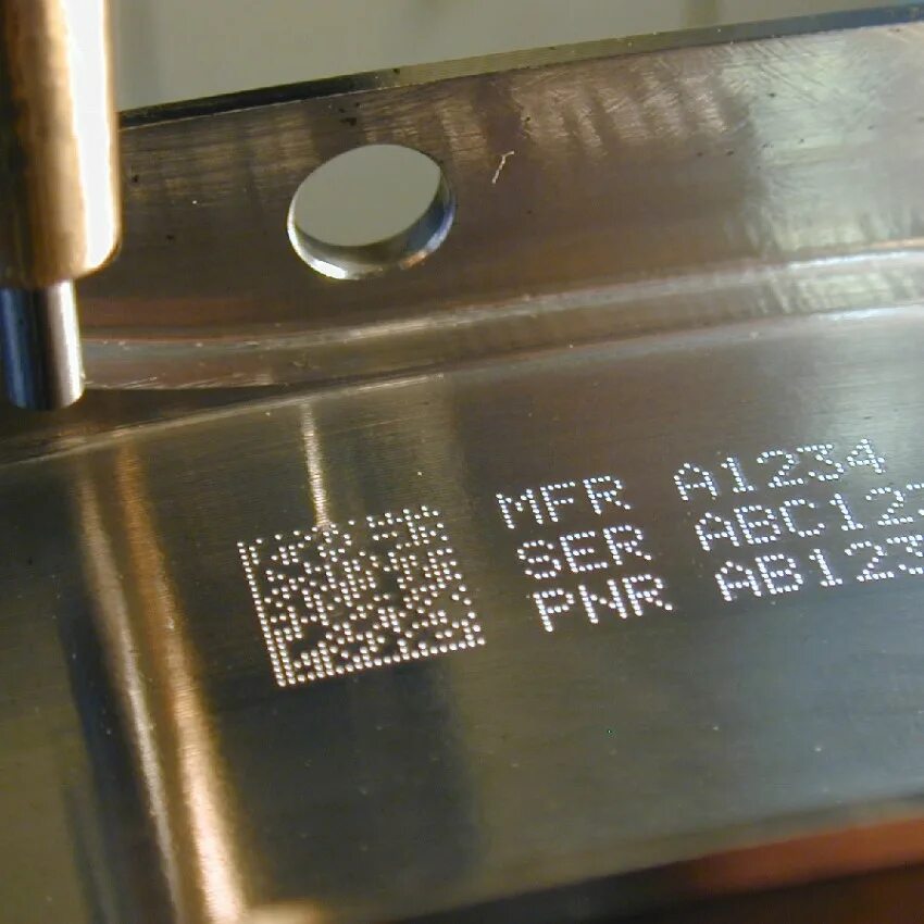 Ударная маркировка. Datamatrix на металле. маркировка металлических изделий. pryor marking technology. иглоударная маркировка фланцев.