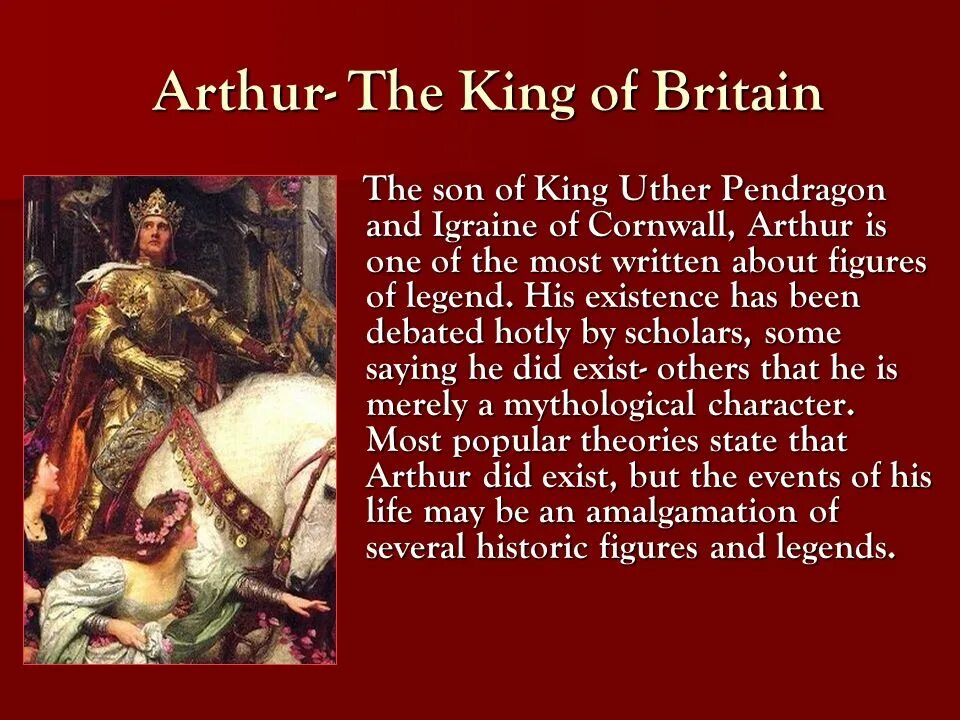 Легенды о короле Артуре на английском языке. Born in britain