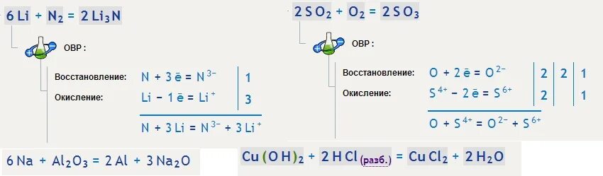 Na2o li2o уравнение