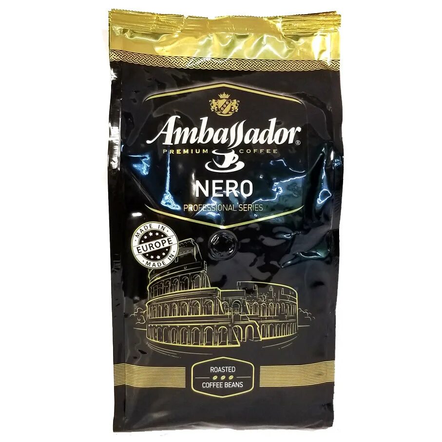 Кофе ambassador nero. Кофе в зернах Амбассадор Неро 1 кг. Кофе Ambassador Nero зерновой, 1000г. Амбассадор кофе зерновой 1 кг. Кофе в зернах Ambassador Nero, 1000г.