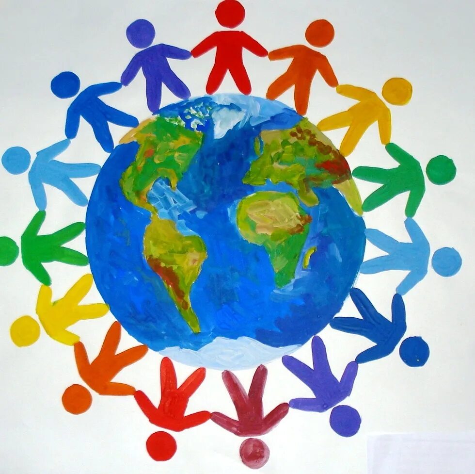Разноцветная Планета. Поделки на тему день земли. Дружат дети всей планеты. Рисование земля наш общий дом.