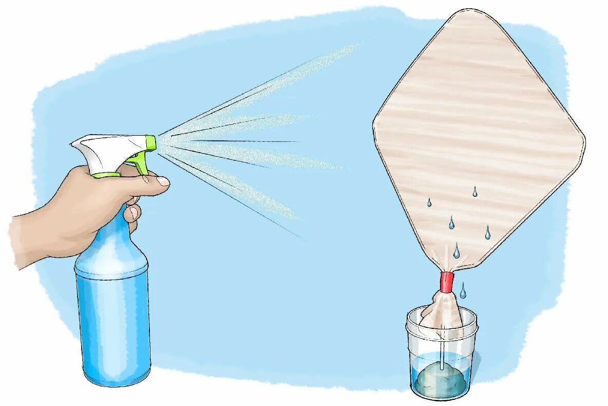 Catch water. Water out.