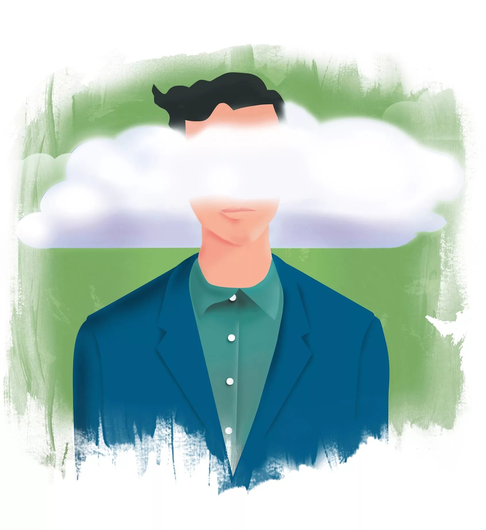 Head up in the clouds