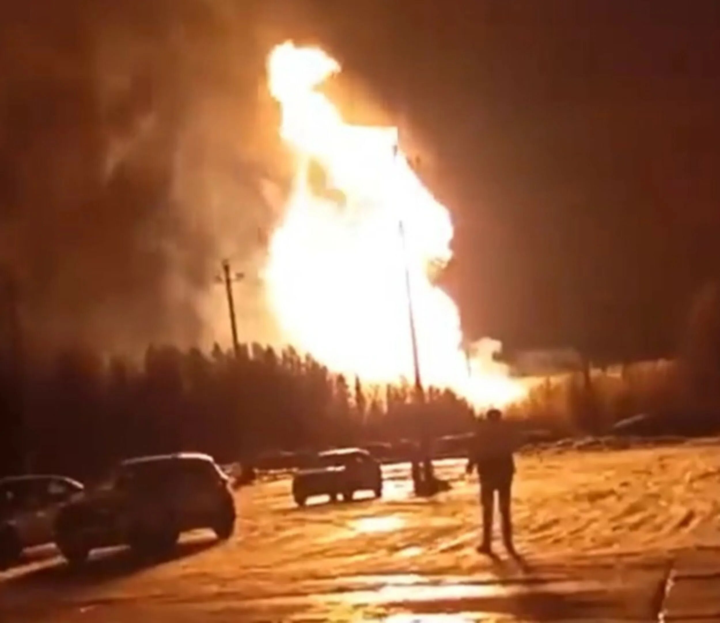 Взрыв газа. Московский пожар. Горел газопровод