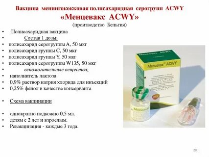 Менингококковая прививка