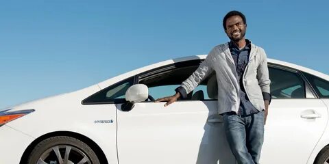 Next to the car
