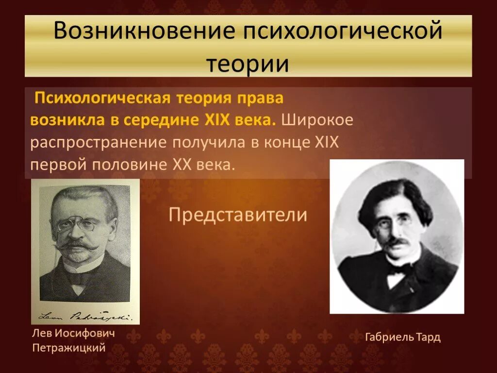 Суть психологической теории. Психологическая теория происхождения государства представители. Теория возникновения государства психологическая теория. Психологическая теория (г. Тард, л. Петражицкий.