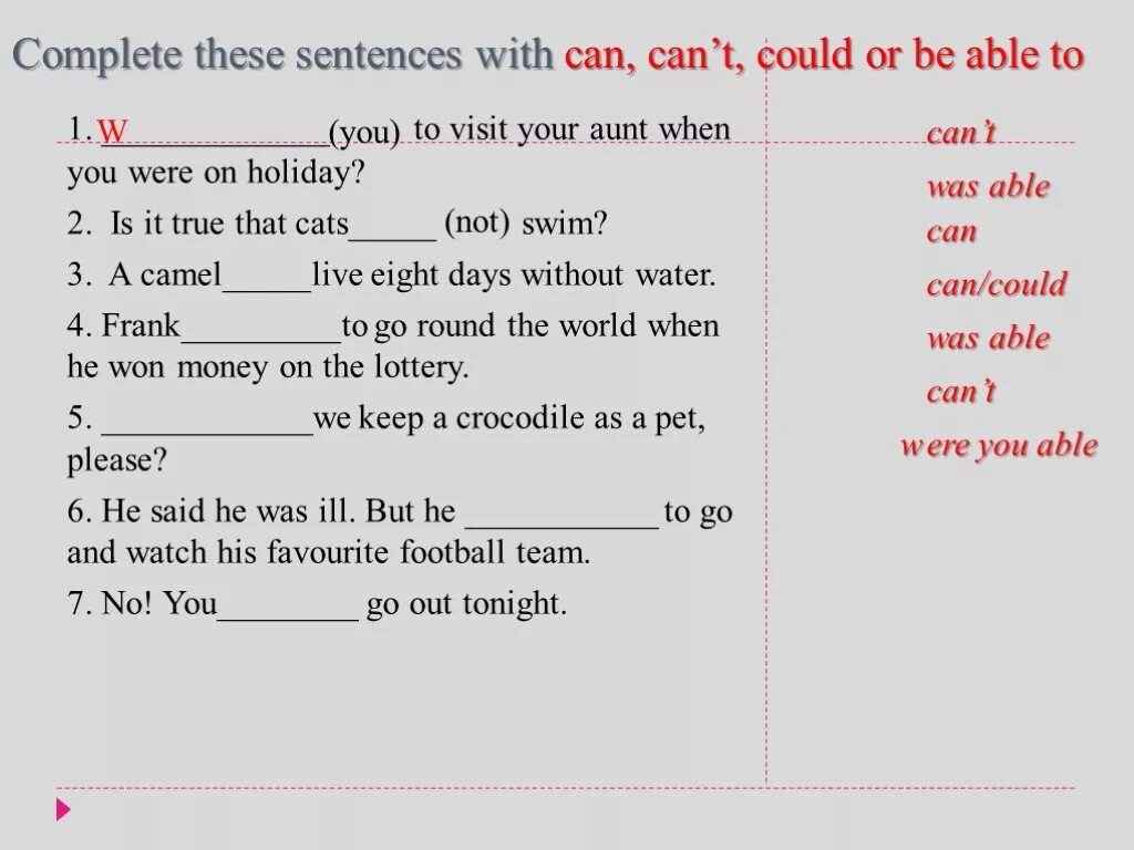 Complete the sentences with been or gone. Be able to упражнения. Задание to be able to. Can be able to упражнения. Упражнения to be able to в английском языке.