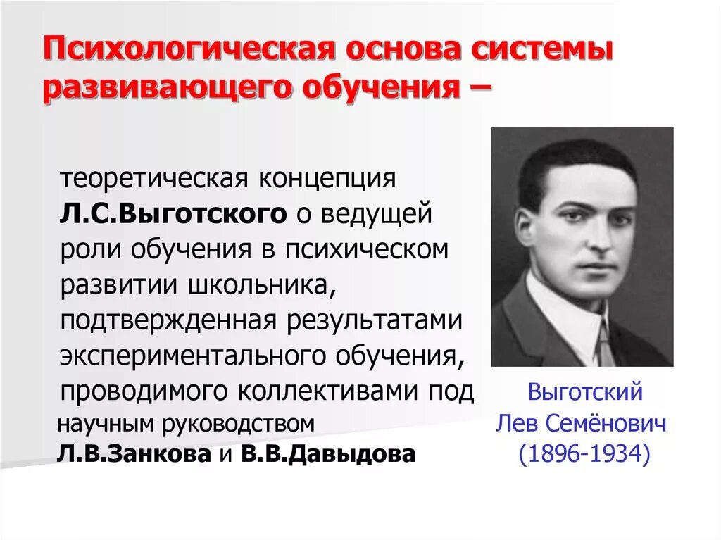 Концепция Выготского. Психологические основы процесса обучения. Психологические основы процесса обучения в педагогике. Теория Выготского в психологии. Выготский проблемы психологии