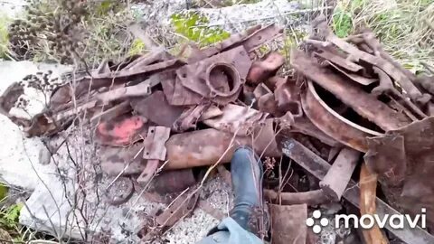 Поиски металлолома с металлоискателем видео