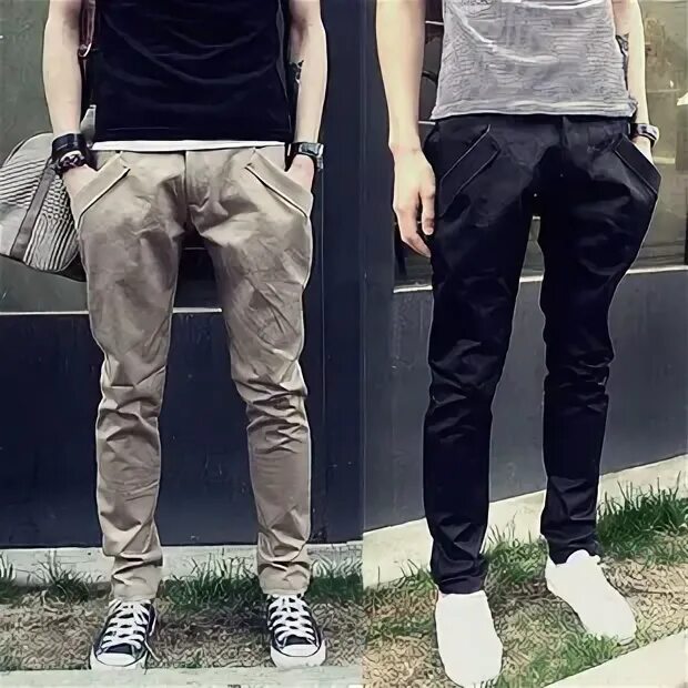 2013 spring male Men slim casual skinny pants trousers the trend khaki trousers 
