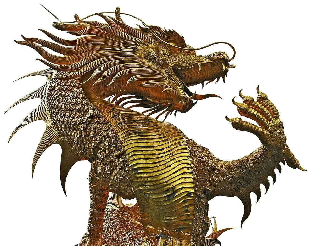 Года деревянного дракона какие. Скульптуры драконов. Золотой дракон статуя. Драконы и динозавры. Гигантский золотой дракон.