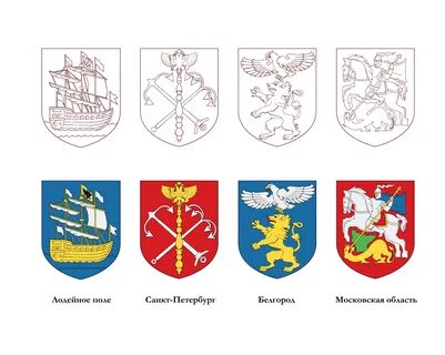 Старинные гербы городов России - Coat Of Arms Russia :: Behance