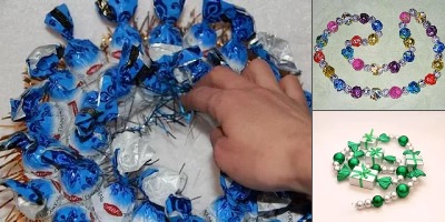 бусы из конфет своими