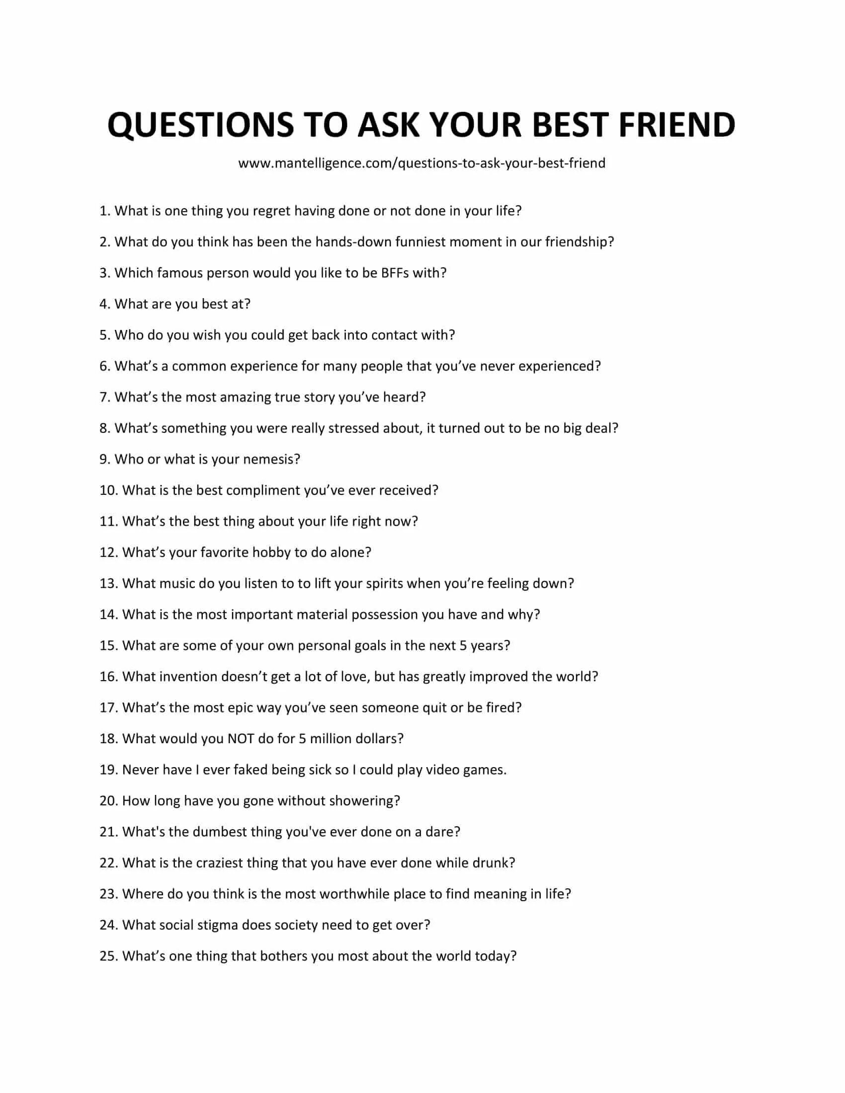 100 Questions to ask. Questions for dating. List Truth or Dare questions. [ Вопросы | questions ]. Any other questions