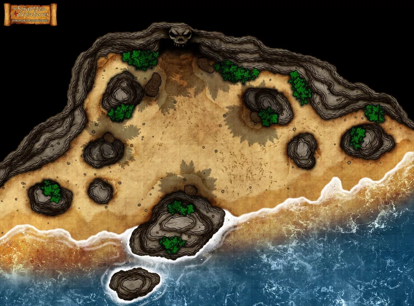 Cave map. DND Beach Map. Карта ДНД берег. Остров DND. Карта побережья ДНД.