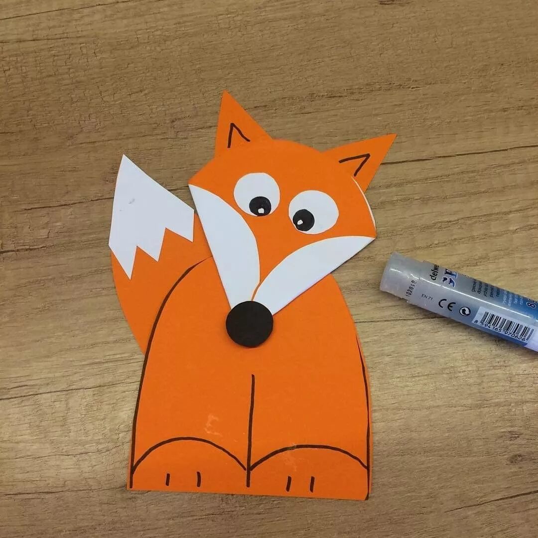 лисичка поделка для детей. лисичка из фетра. поделка лиса. поделка лиса. лисенок из фетра.