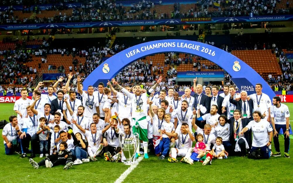 Uefa finals. Реал Мадрид 2016 финал Лиги чемпионов. Победитель ЛЧ 2016 Реал. Реал Мадрид победитель ЛЧ. Реал Мадрид чемпион 2016.