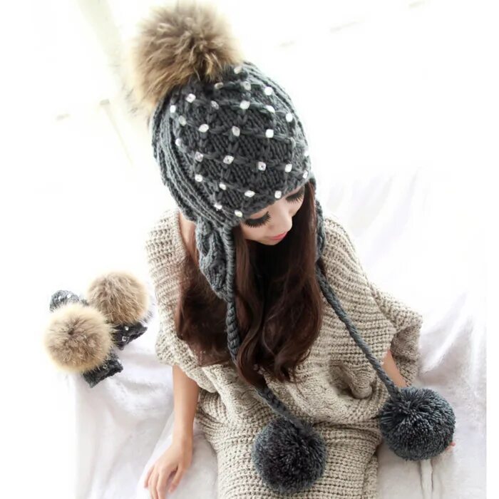шапка ушанка forti knitwear. шапка с помпоном и ушами. шапка без бубона для девушек черная. шапка с ушками зимняя женская. модные зимние шапки.