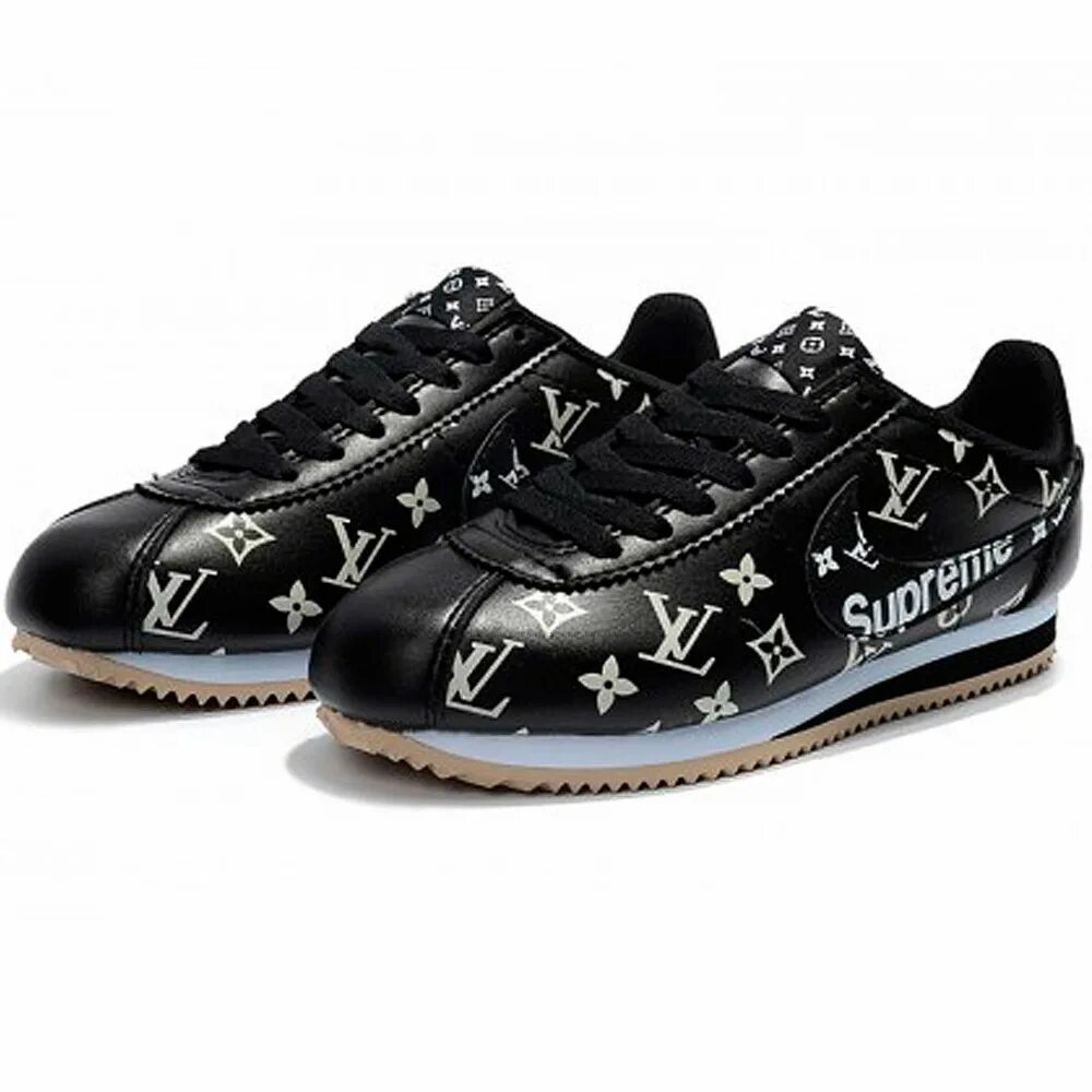 Купить обувь мужскую кроссовки. Кроссовки Суприм Луи Виттон. Nike Cortez x Supreme x Louis Vuitton. Кроссовки найк Луи Виттон Суприм. Louis Vuitton Nike Cortez.