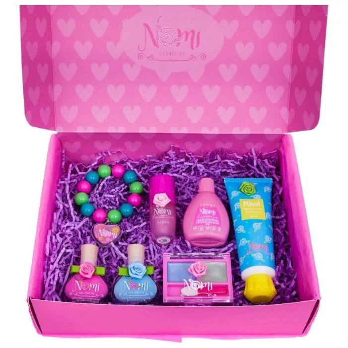 Что подарить девочке из косметики. Набор детской косметики nomi &quot;beauty box lux №6&quot;. набор детской косметики nomi &quot;beauty box №2&quot;. набор детской косметики nomi &quot;beauty box №7&quot;. набор косметики nomi beauty box №3.