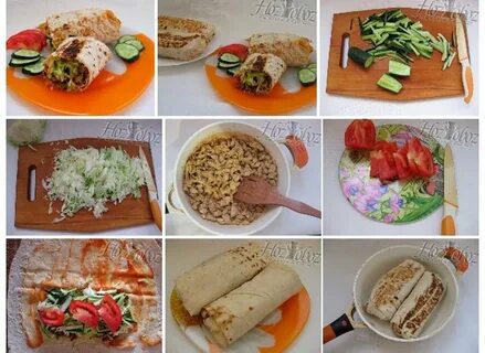 Рецепт шаурмы с овощами