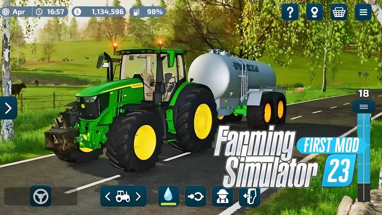 Фарминг симулятор 23. Farming Simulator 18. Farming Simulator 23 mobile. Фарминг симулятор 23 трейлер.