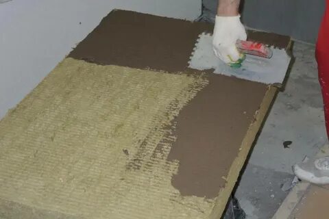 Приклеить утеплитель