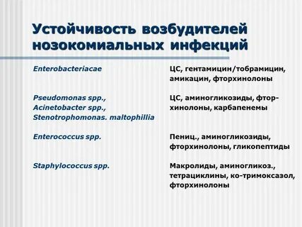 Устойчивые возбудители