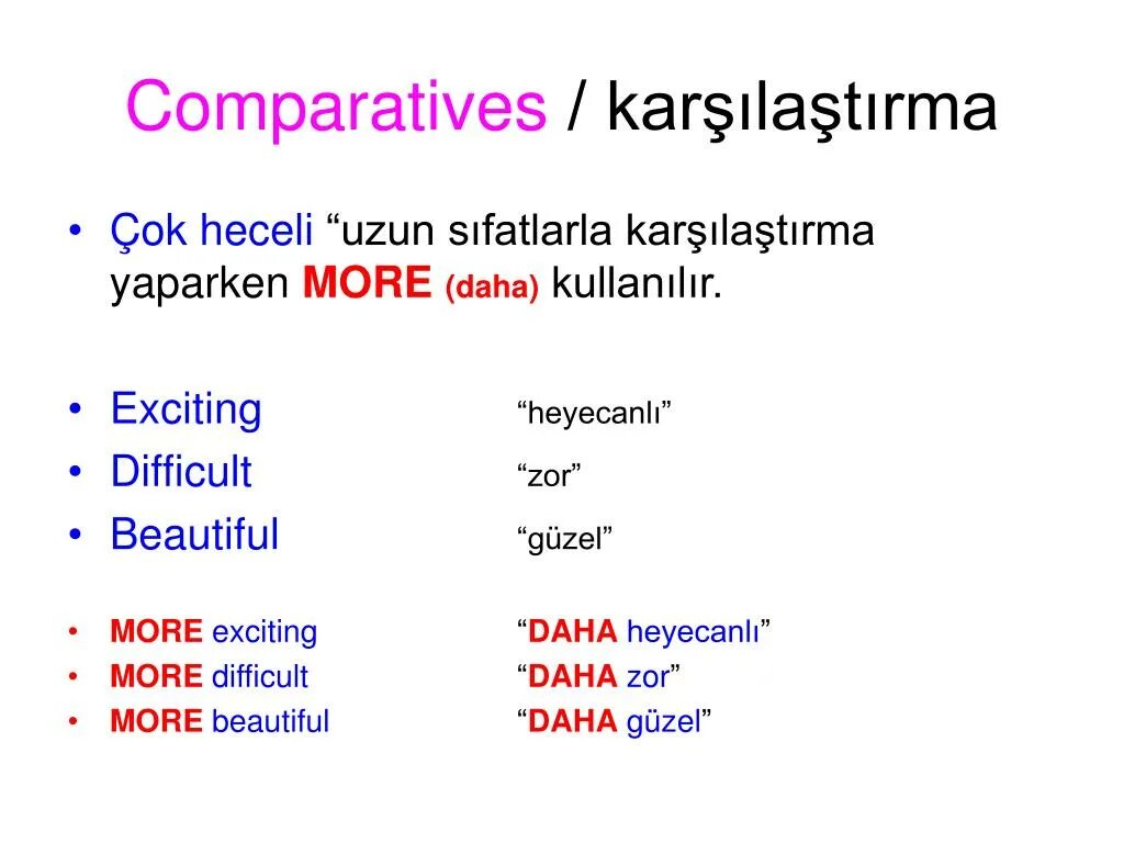 Comparatives video